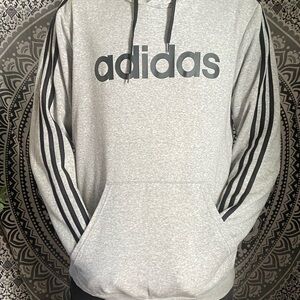 Adidas Men's Gray Hoodie
